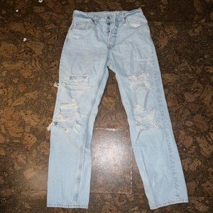 H&M Ripped 90s Boyfriend Jeans